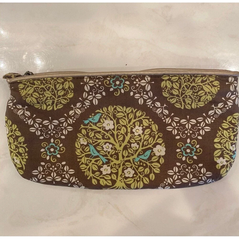 Vera‎ Bradley “Sitting in a Tree” Clutch Makeup Travel Bag Casual Designer Boho